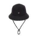 Brim Logo Point Nylon Bucket Hat _ BK