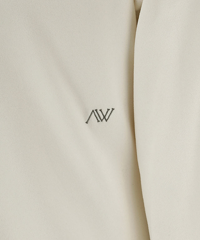 Women's Nap Collar Long T-shirt - Ivory