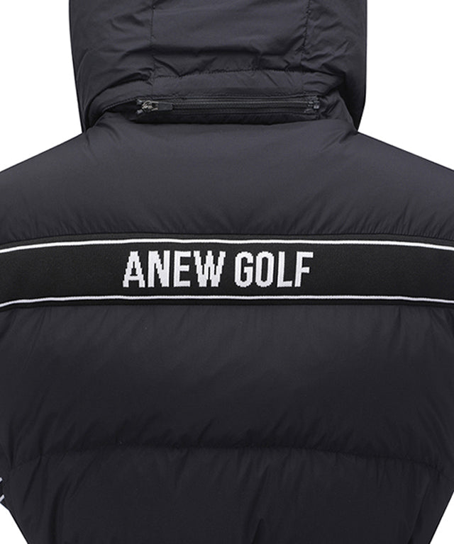 Women's Long Length Down Vest - Black
