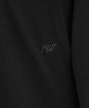 Women's Nap Collar Long T-shirt - Black