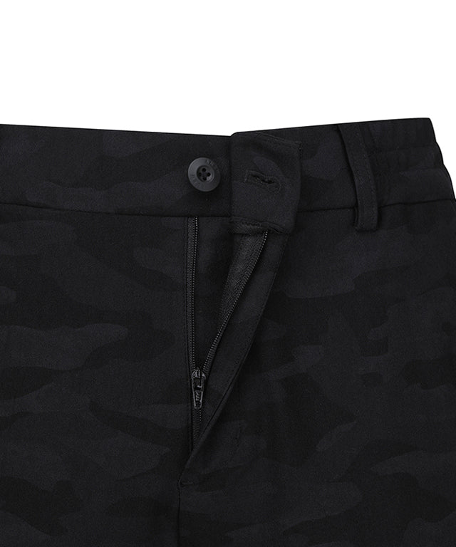 Men's Out  Pocket Camo Jogger Long Pants - Black