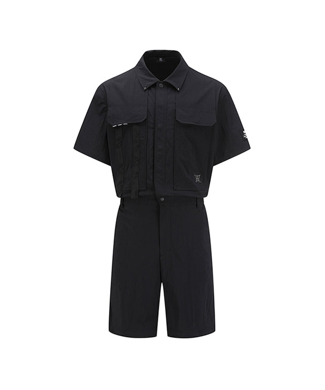 Men's Detailable Jumpsuit - Black