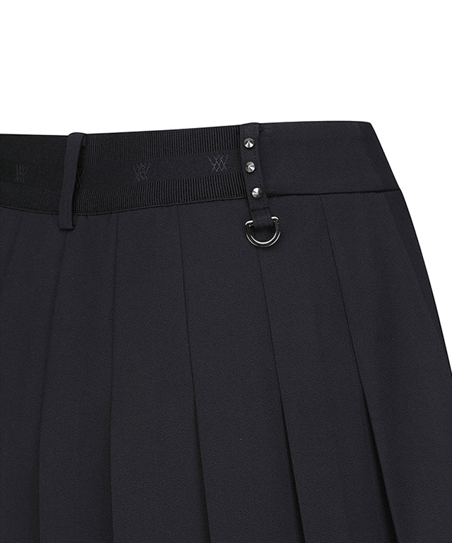 Women's Pleats Half H/PT - Black