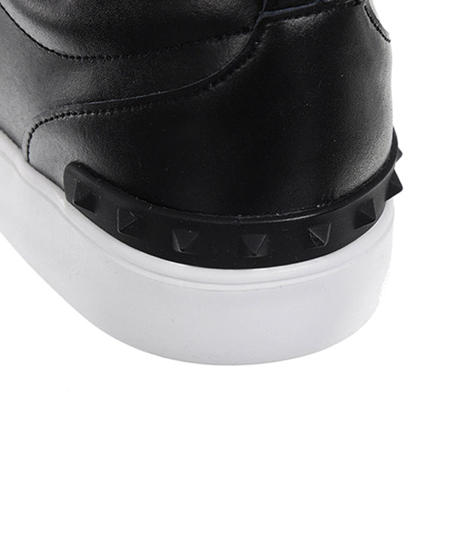 Men's Color Block Double Velcro Sneakers - Black