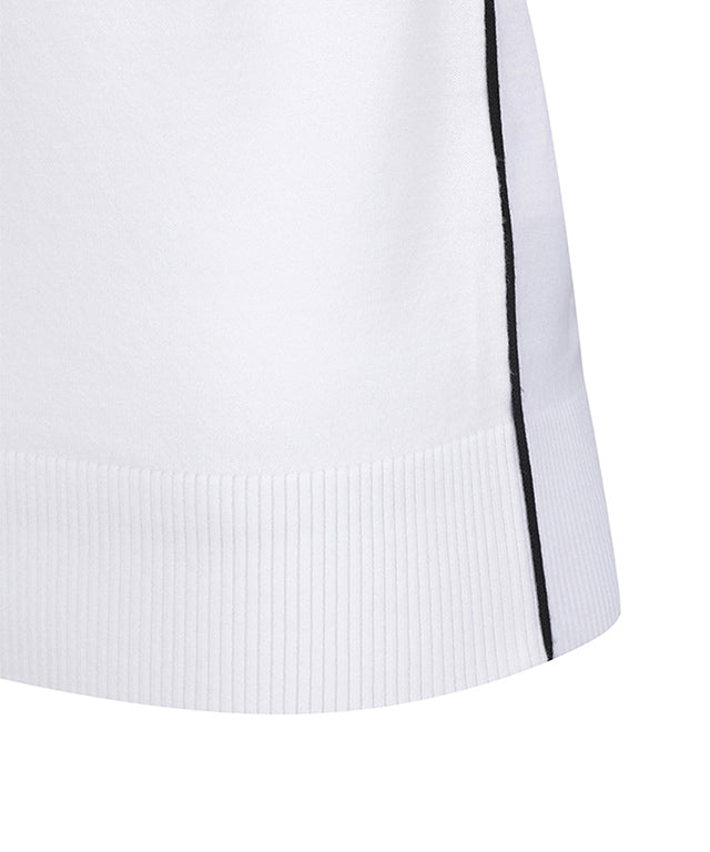 Women's High Neck Sweater - White