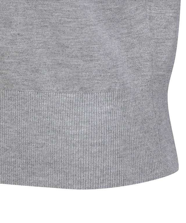Women's Sweater Vest - Mellange Grey
