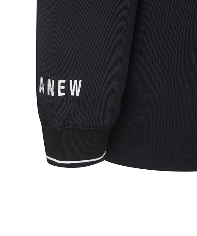 Men's Back Big Logo Long T-Shirt - Black