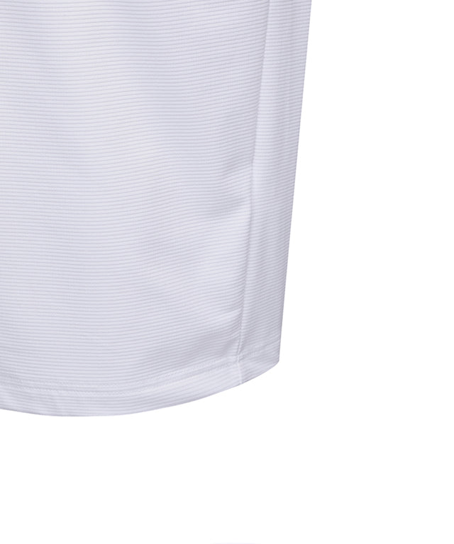Men's Essential Collared Long T-Shirt - White