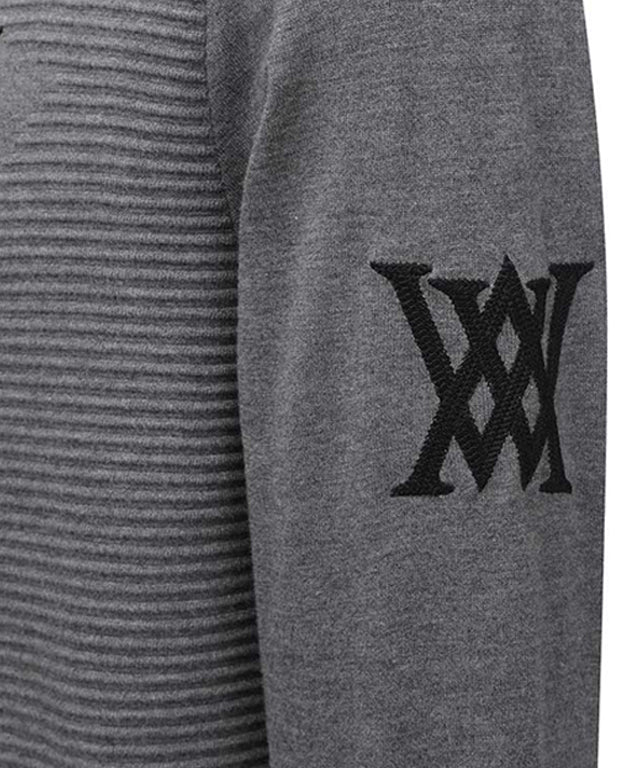 Men's Texture Pullover - M/Gray