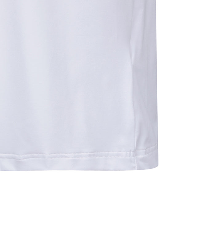Unisex Essential Round Short T-Shirt - White