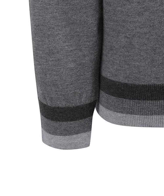 Men's Texture Pullover - M/Gray