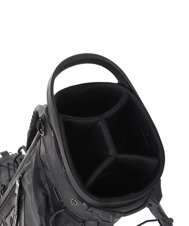 Dark Camo Stand Bag - Black