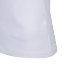 [Legacy Sale] Women's Collar Color Blocked Long T-shirt - Off White