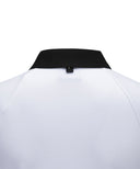 [Legacy Sale] Women's Collar Color Blocked Long T-shirt - Off White