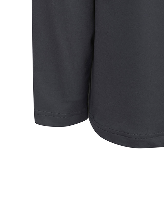 Men's Sleeve Signature Logo Long T-Shirt - D/Gray
