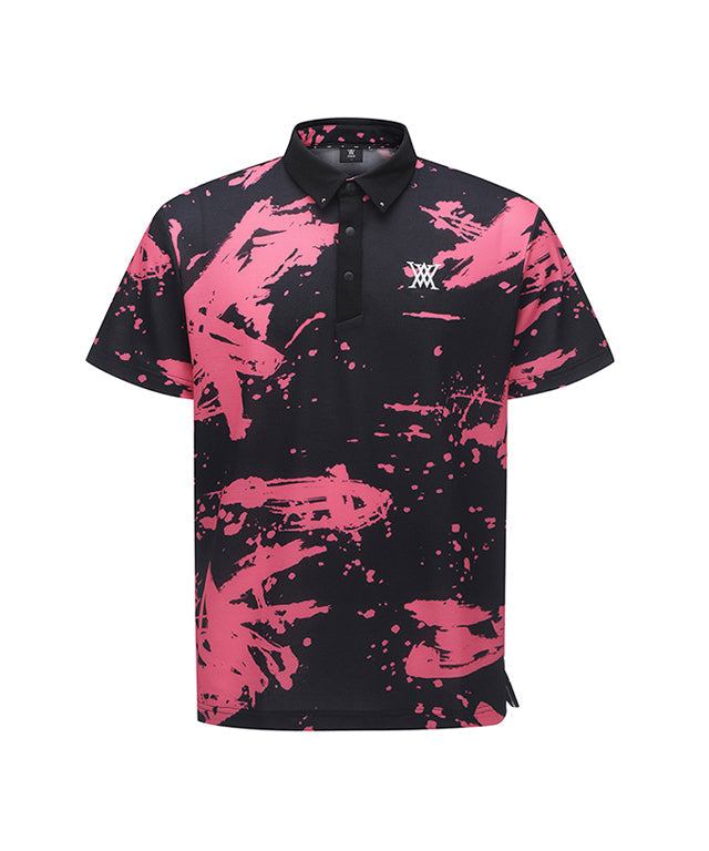 Men's Paint DTP Short T-Shirt - Pink