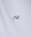 [Legacy Sale] Women's Collar Color Blocked Long T-shirt - Off White