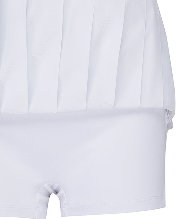 Women's Mini Pocket Point Pleated Skirt - White