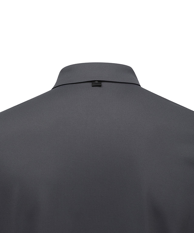Men's Sleeve Signature Logo Long T-Shirt - D/Gray