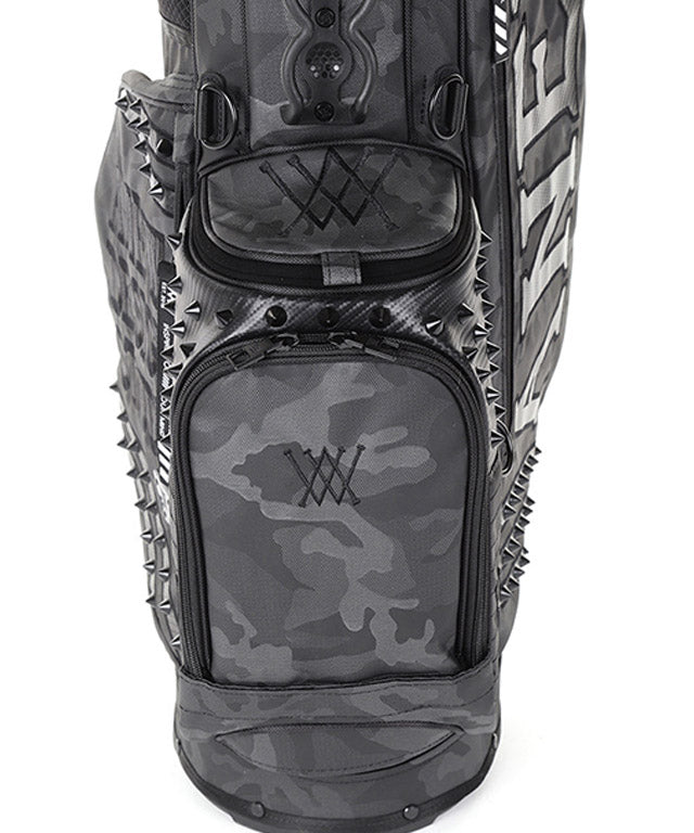 Dark Camo Stand Bag - Black