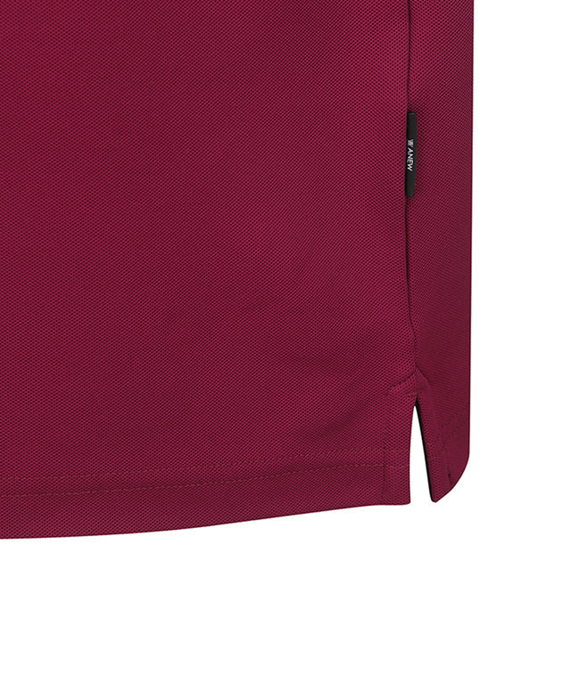 Men's Back Big Logo Long T-Shirt - Burgundy