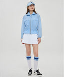 [Signature] Women's High Neck Point Jacket - Sky Blue