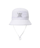 Monogram Round Taping Bucket Hat - White