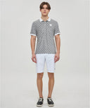 ANEW Golf Men's Terry Check Block Short T-Shirt - Gray
