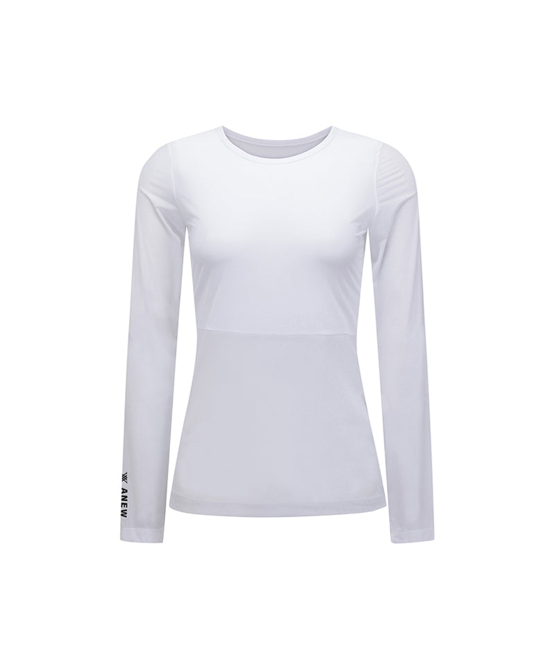 ANEW Golf Women's Cooling Fabric Baselayer - White