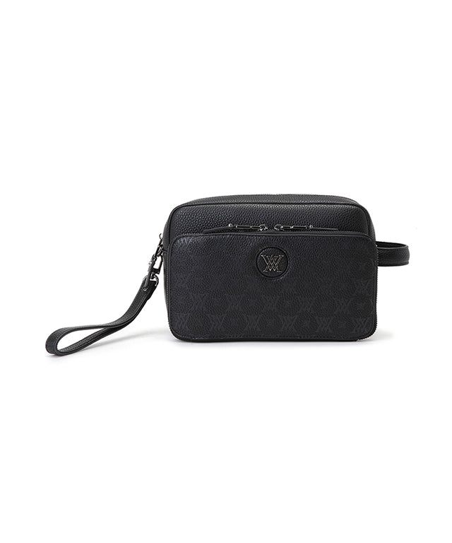 Detachable Monogram Pouch - Black