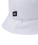 [Legacy Sale] Unisex Big Logo Applique Bucket Hat -  White