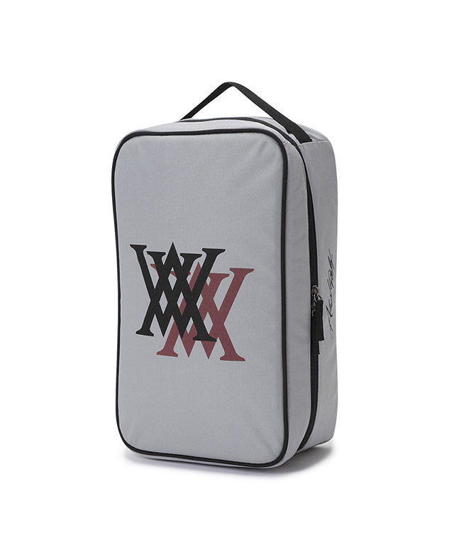 Double Logo Shoe Case - Gray
