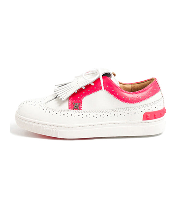 Women's Tassel Sunflower Shoes 01- White/Pink