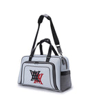 Double Logo Boston Bag - White