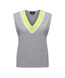 Women's Sweater Vest - Mellange Grey