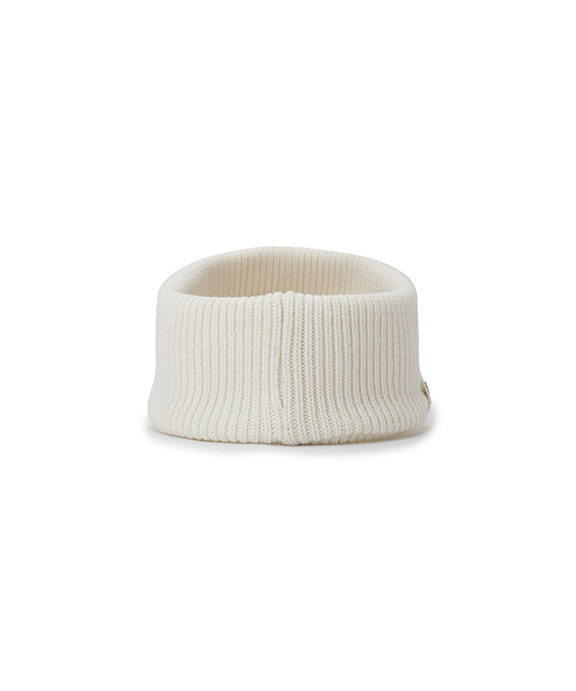 Solid Knit Visor - White