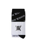Diagonal Logo Repeat Long Neck Socks - Men's