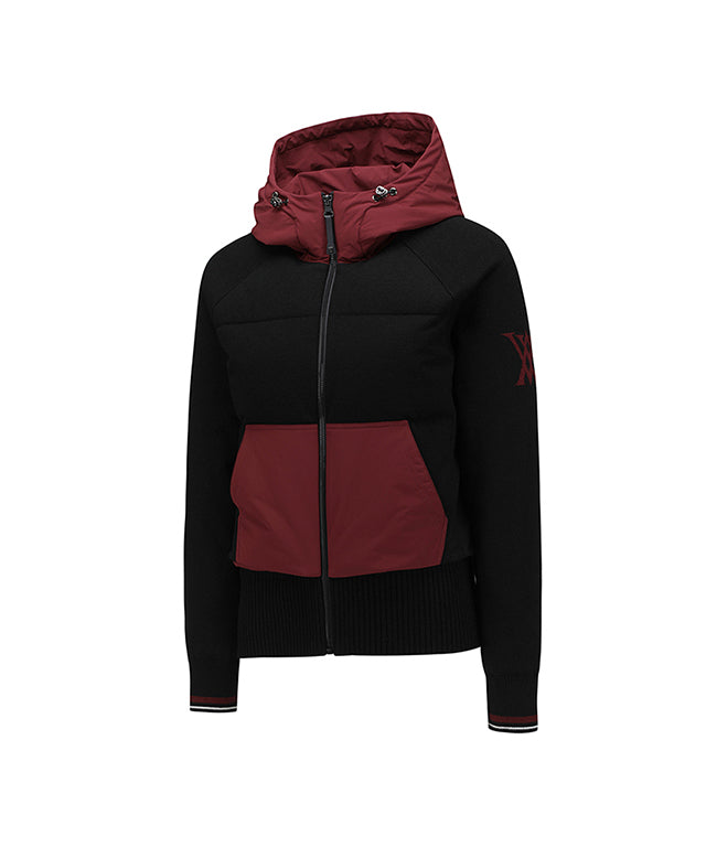 Women's Hybrid Hoodie Jacket - Black