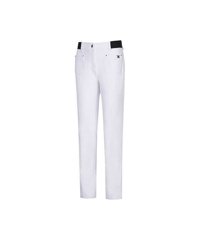 Women's Thin Fleece Basic L/PT - Off White