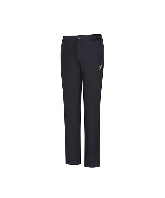 Men's Side Logo Band Point Incision L/PT - Black