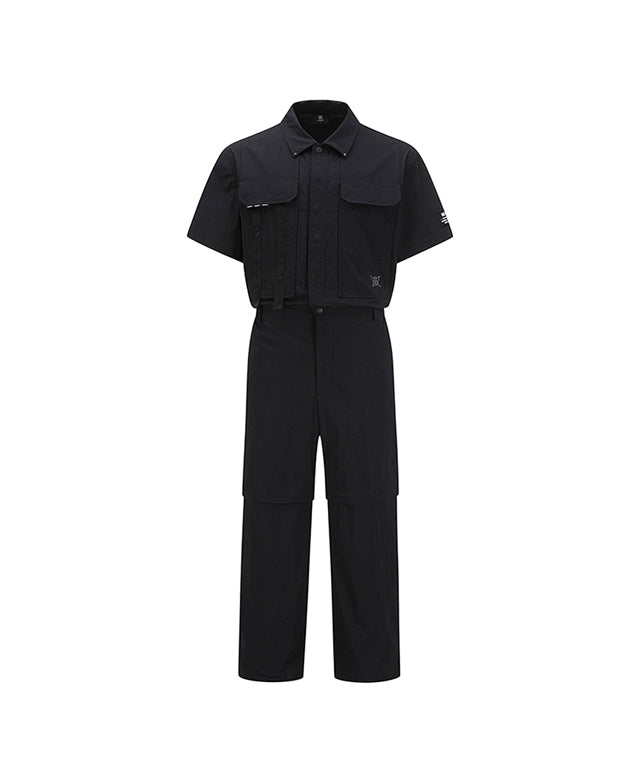 Men's Detailable Jumpsuit - Black
