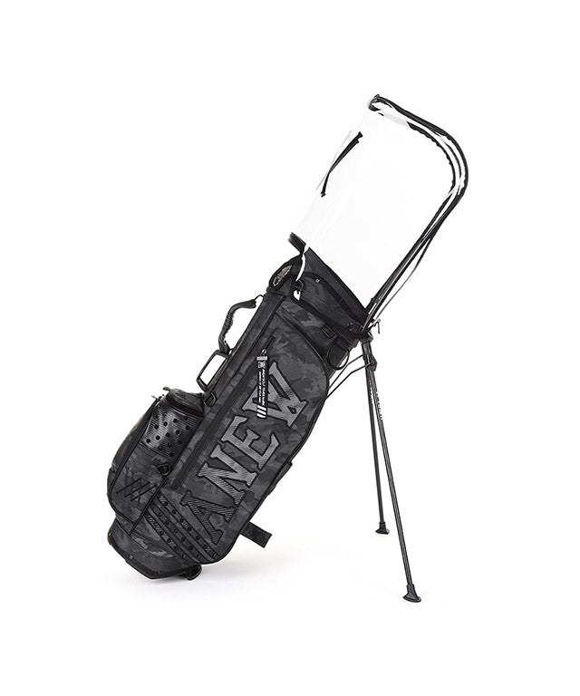 Dark Camo Stand Bag - Black