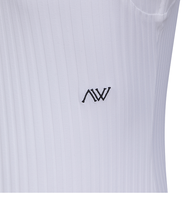 Women's Color Block Corduroy Sleeveless - White