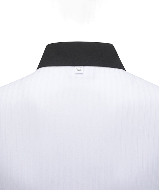 Women's Color Block Corduroy Sleeveless - White