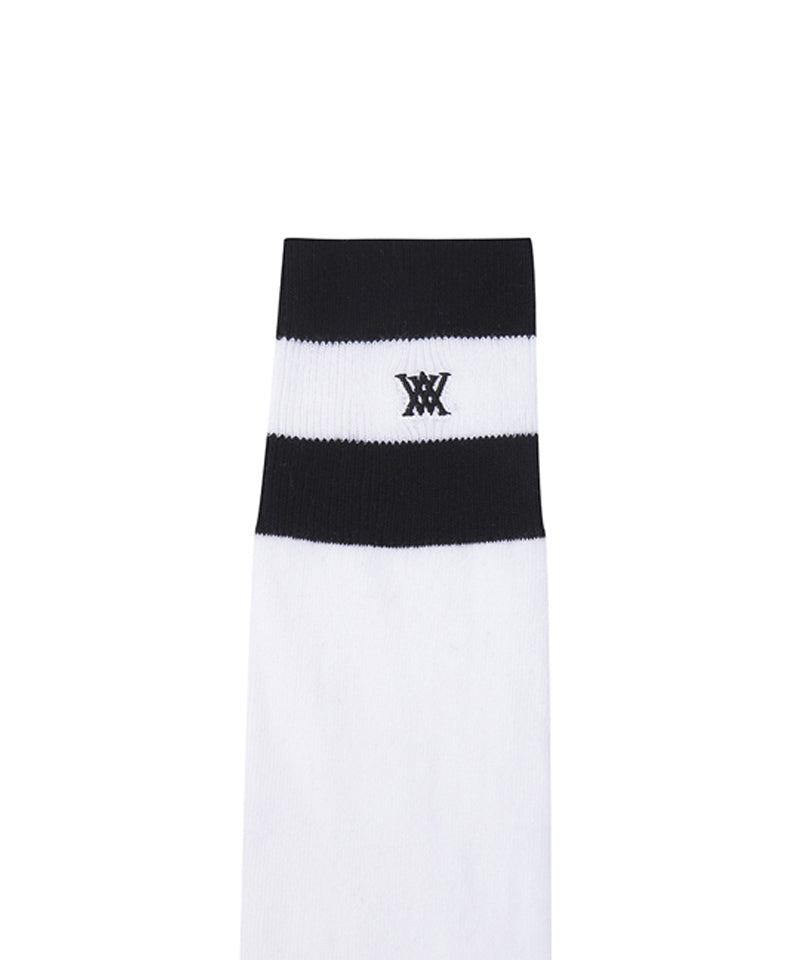 ANEW Golf Women's Three-Tone Knee Socks - White
