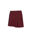 Women's Pocket Point Pleats SQ - Wine