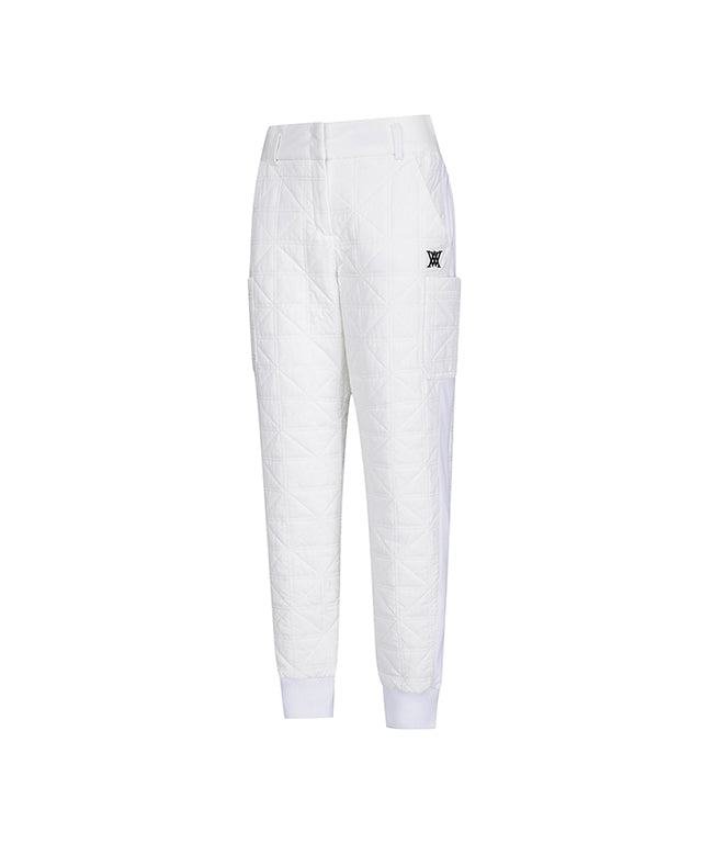 Women's Thinsulate Quilting Point Jogger L/PT - White