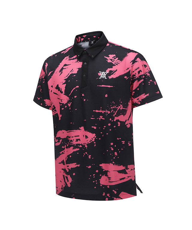 Men's Paint DTP Short T-Shirt - Pink
