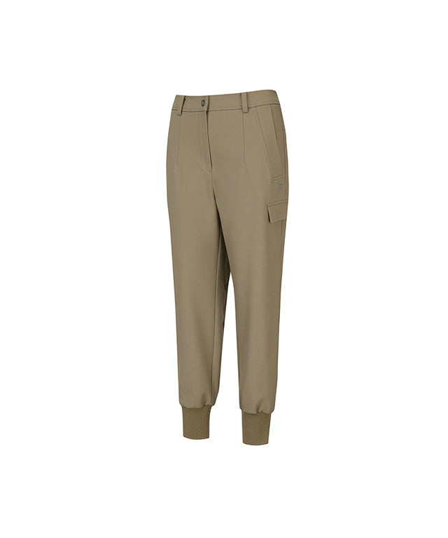 Women's Side Pocket Point Jogger L/PT - Beige