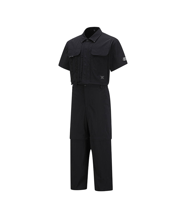 Men's Detailable Jumpsuit - Black